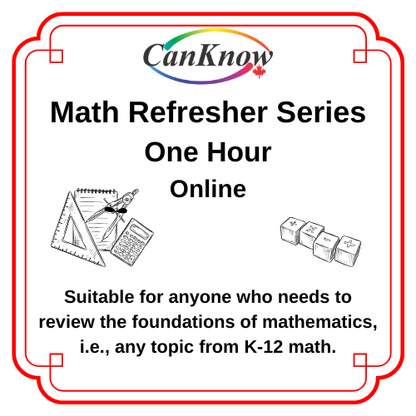 Math Refresher Series
