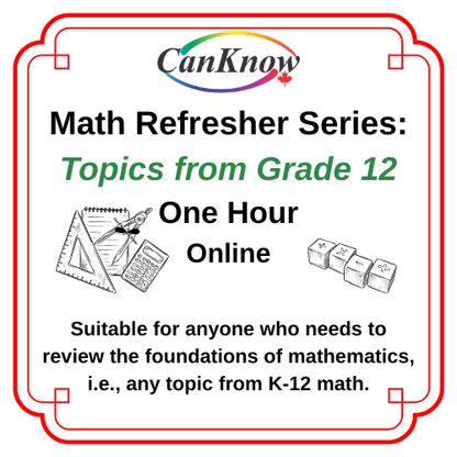 Math Refresher Series