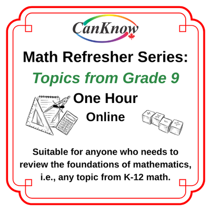 Math Refresher Series